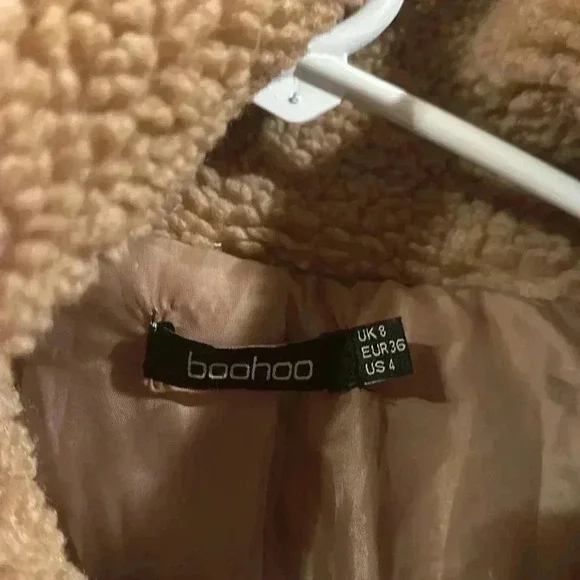 Boohoo Teddy Faux Fur Coat - Picture 3 of 5